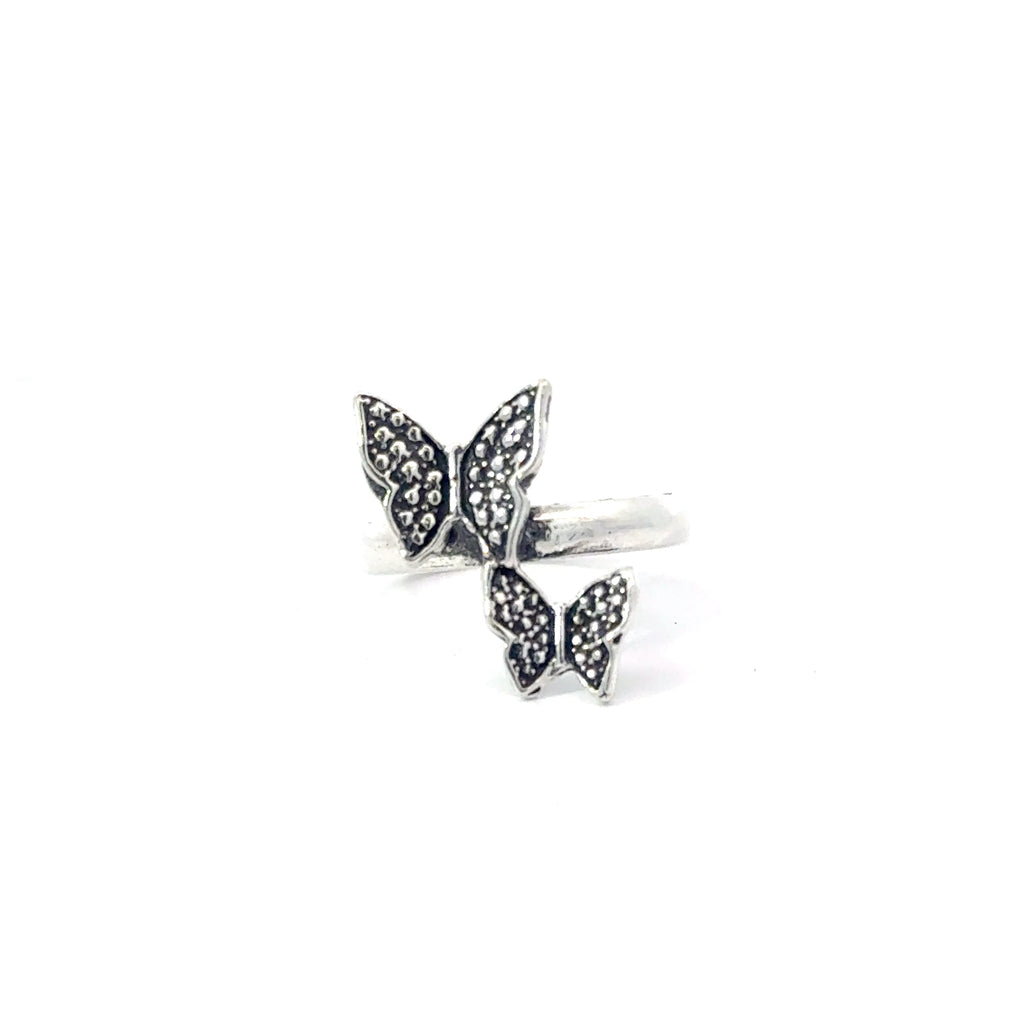 Sterling silver butterflies ring