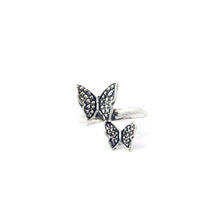 Load image into Gallery viewer, BUTTERFLIES STERLING SILVER RING