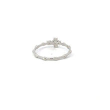 Load image into Gallery viewer, WHITE CUBIC ZIRCONIA STERLING SILVER RING (CROSS)