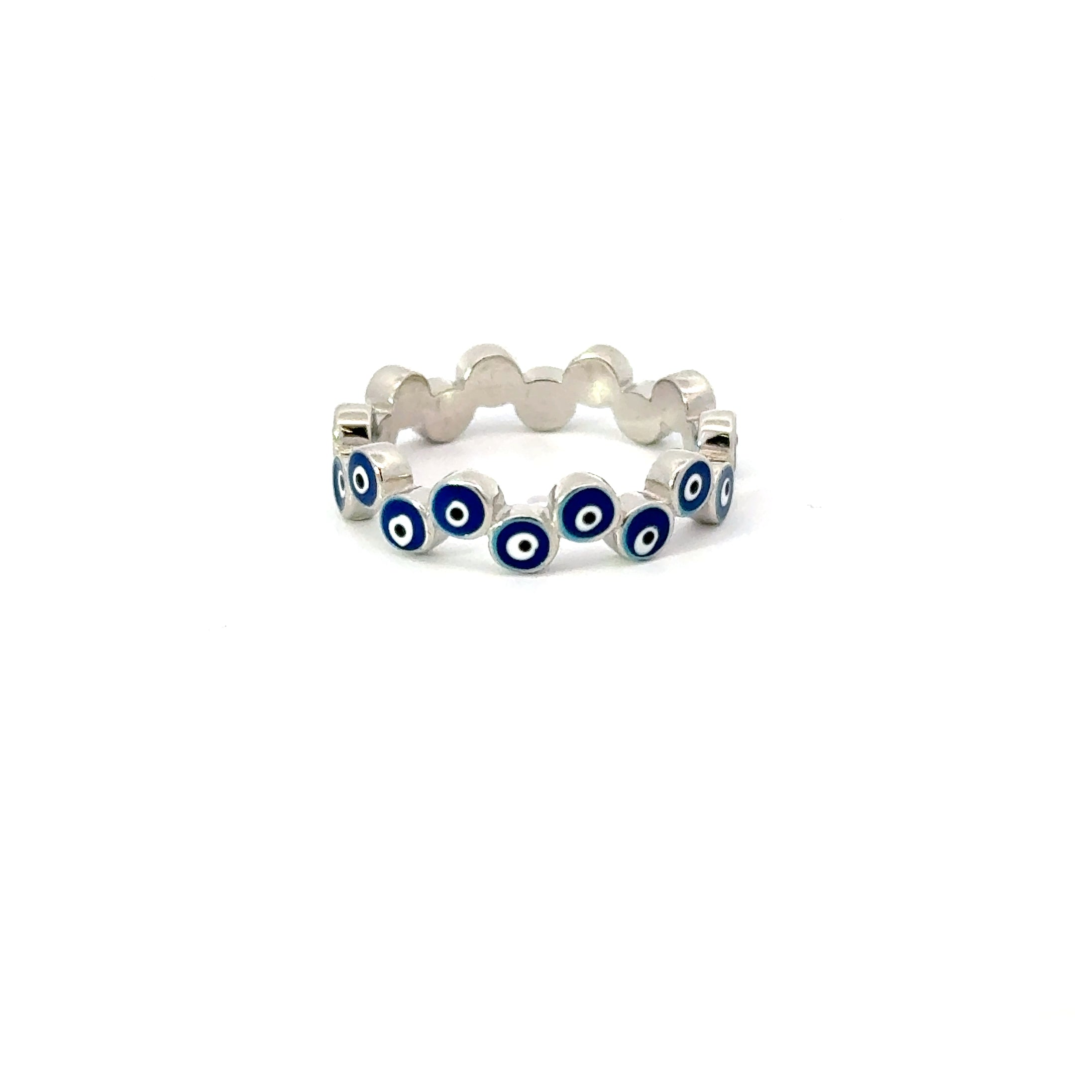 Evil Eye Ring Dark Blue