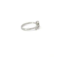 Load image into Gallery viewer, WHITE CUBIC ZIRCONIA STERLING SILVER RING (KEY)