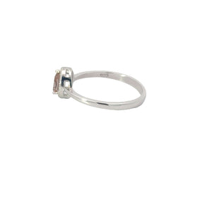 ZULTANITE RING, CUBIC ZIRCONIA STERLING SILVER, THE COLOR OF THE STONE CHANGES WITH DIFFERENT LIGHTING (TEARDROP SHAPE)