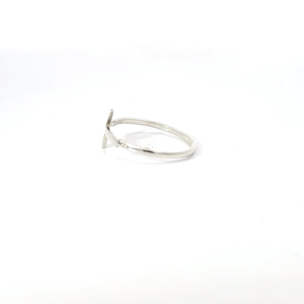 CROSS STERLING SILVER RING