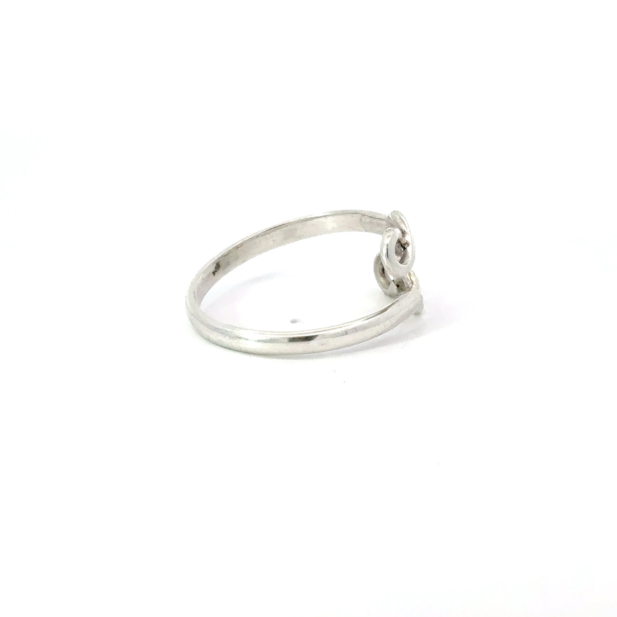 DOUBLE INFINITY STERLING SILVER RING