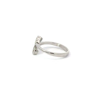 Load image into Gallery viewer, WHITE CUBIC ZIRCONIA STERLING SILVER RING (INFINITY)