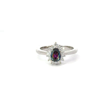 Load image into Gallery viewer, MYSTIC TOPAZ CUBIC ZIRCONIA STERLING SILVER RING (TEARDROP)