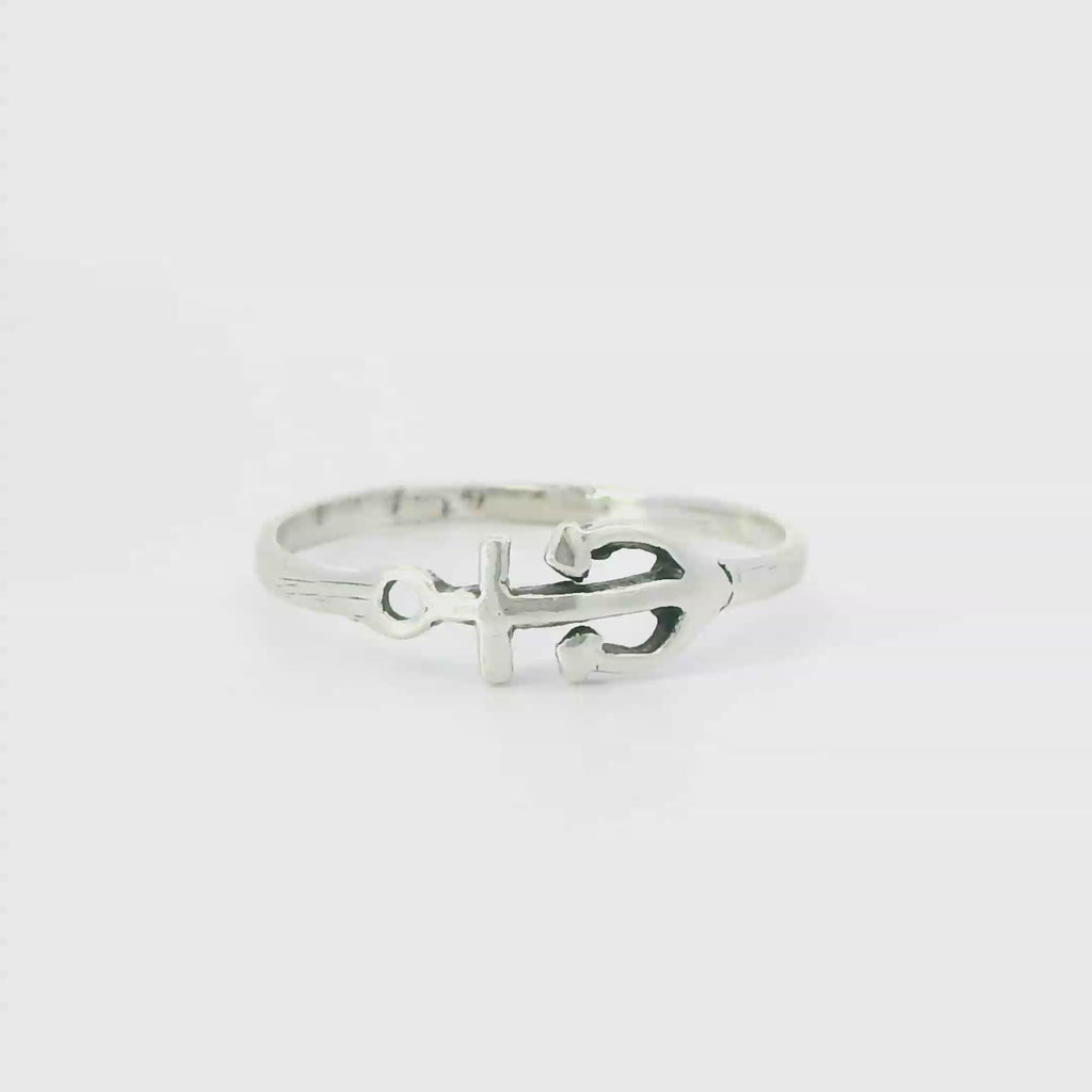 Sterling silver ring (Anchor)