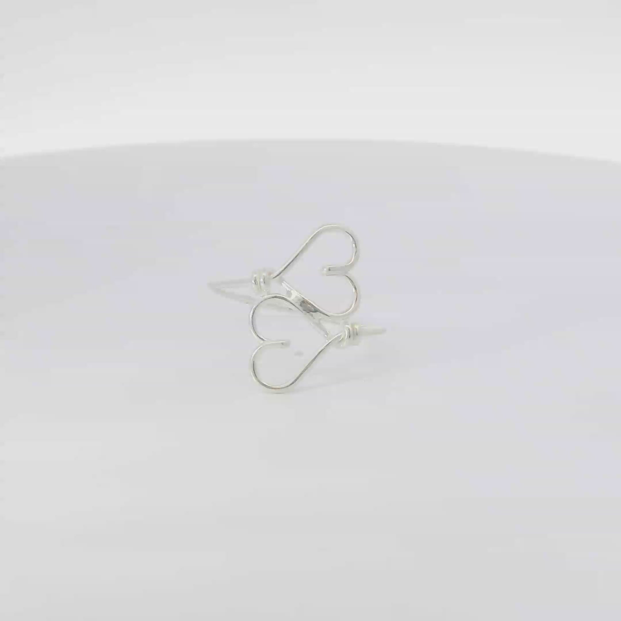 Two Hearts sterling silver ring
