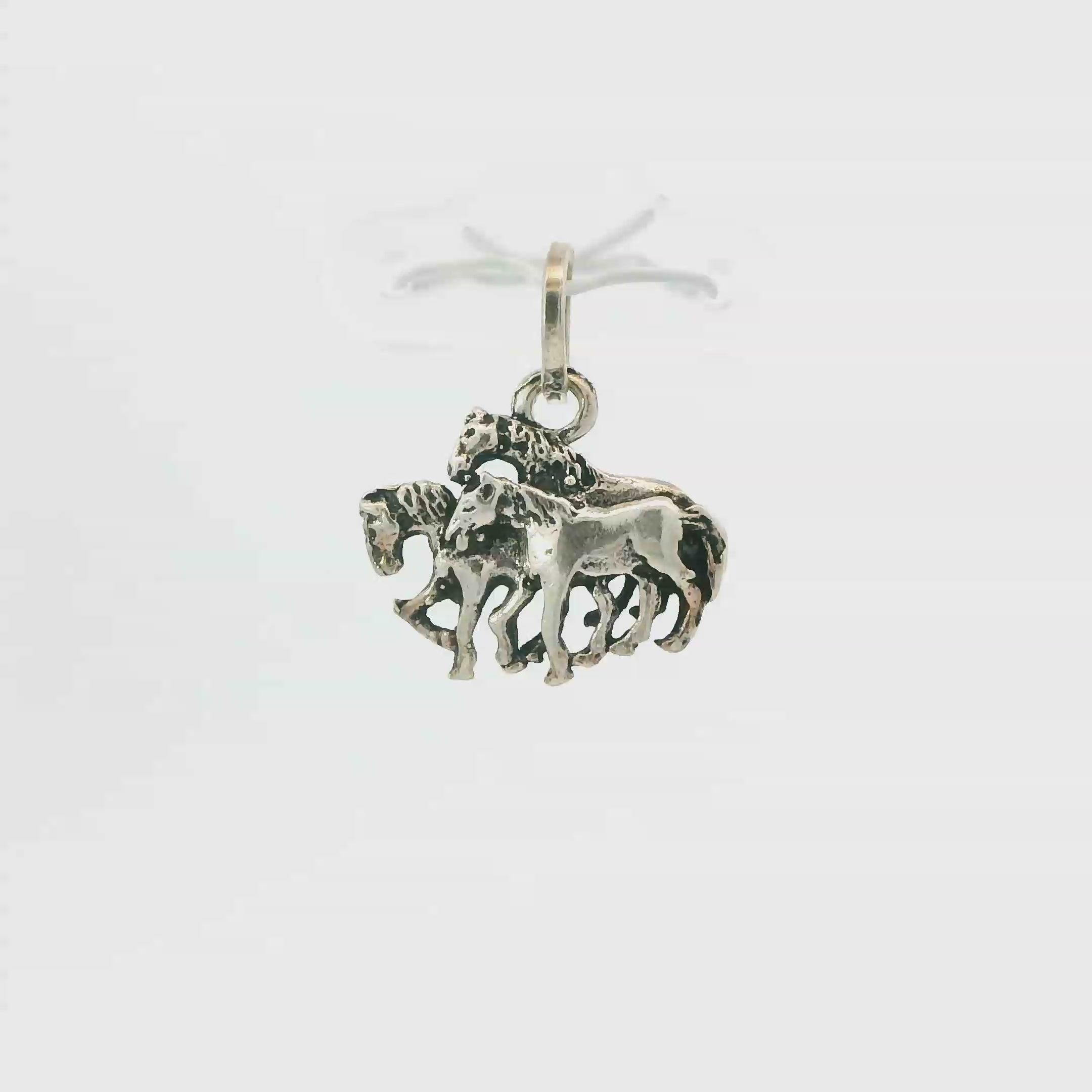 TINY HORSE STERLING SILVER PENDANT