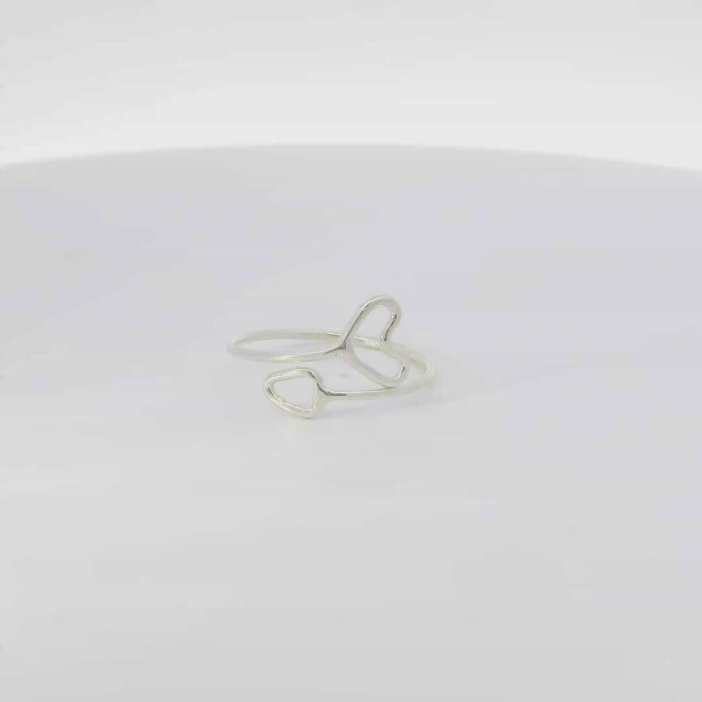 Sterling Silver Heart & Arrow ring