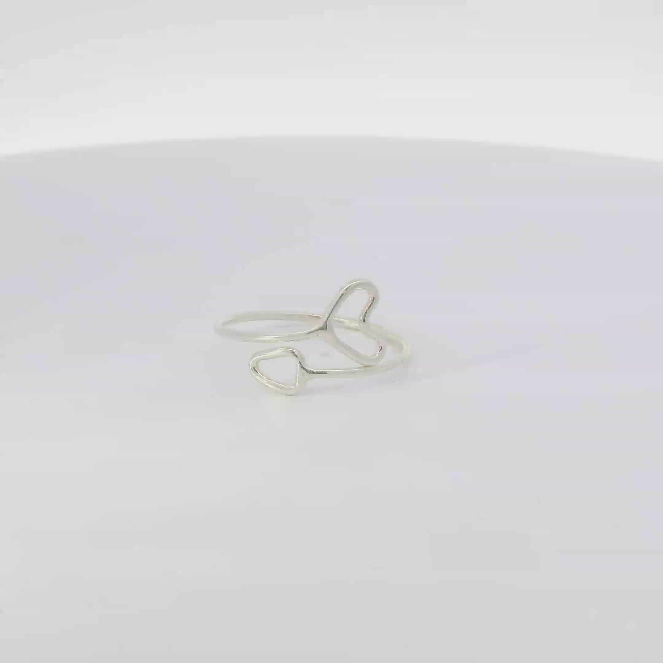 Sterling Silver Heart & Arrow ring
