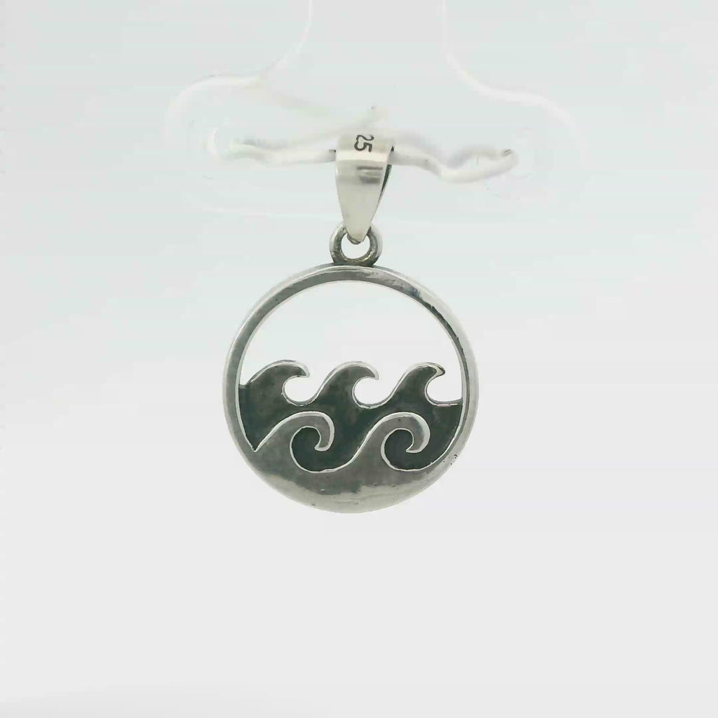 WAVE STERLING SILVER PENDANT