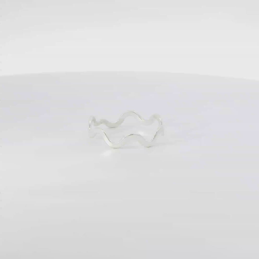 Sterling Silver Ring wavy