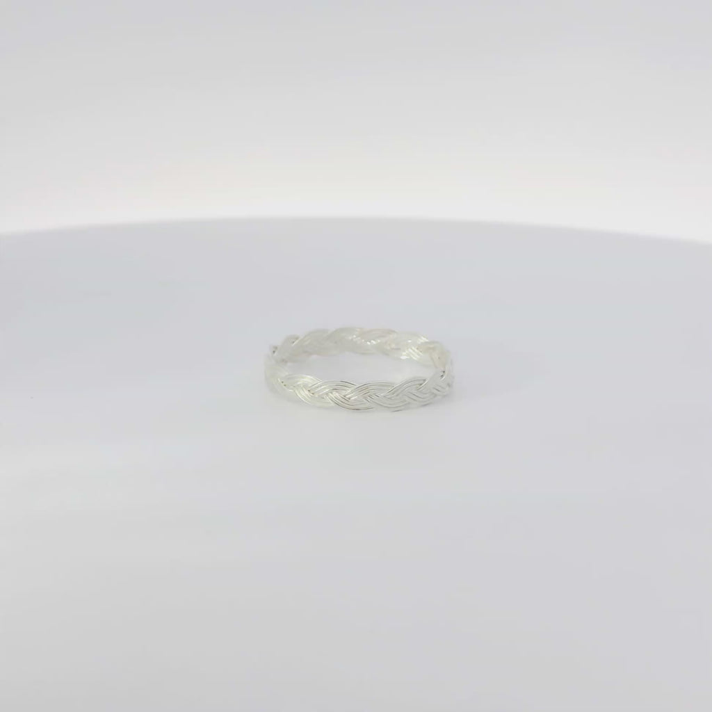 Sterling Silver braided ring