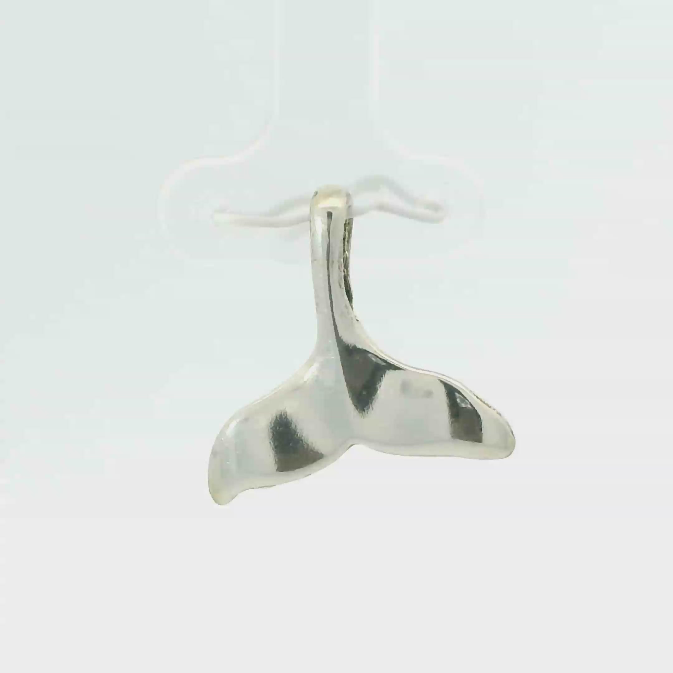 WHALE TAIL STERLING SILVER PENDANT