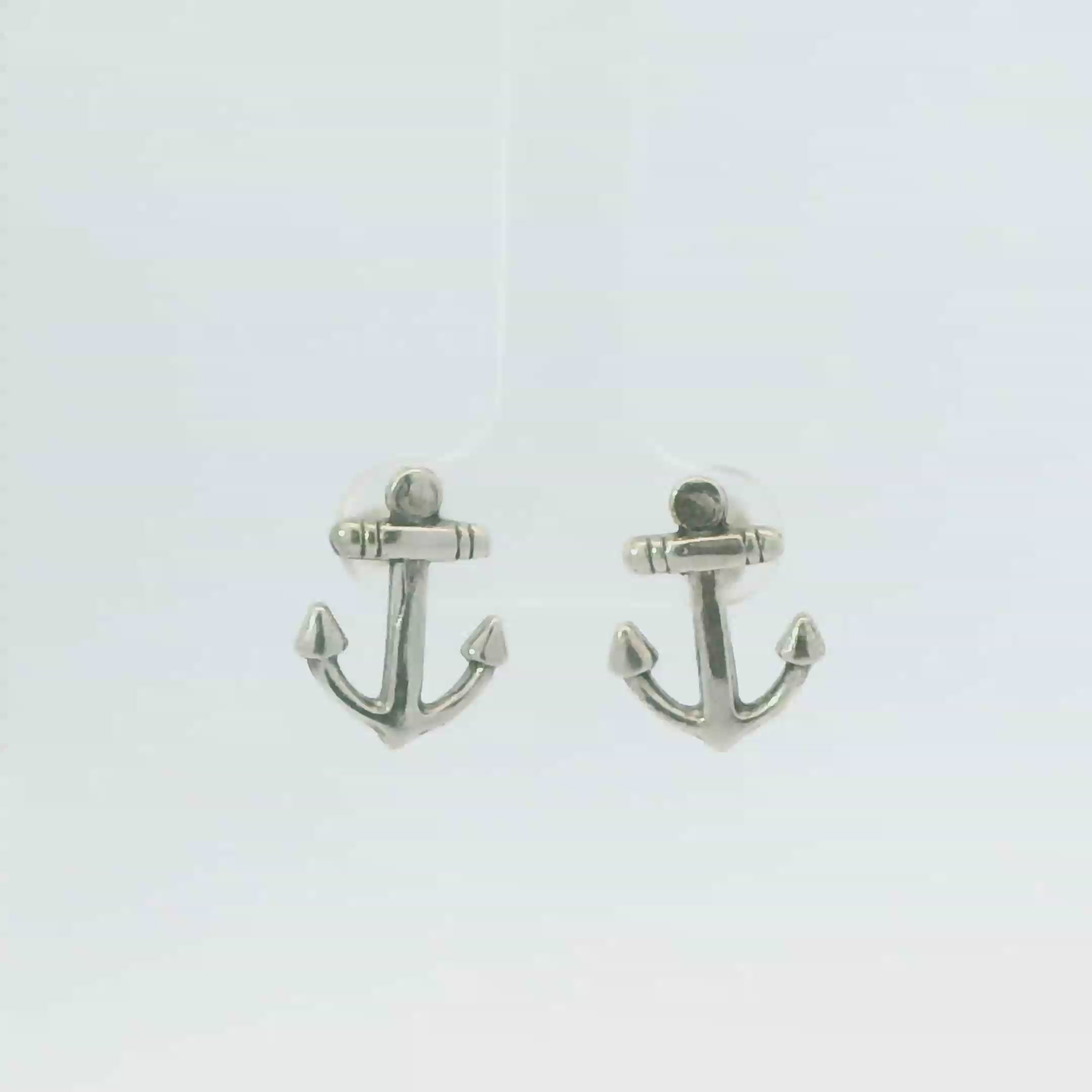 ANCHOR STERLING SILVER EARRINGS