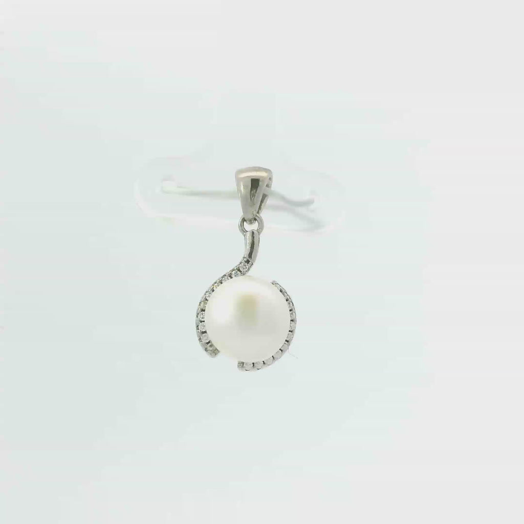 STERLING SILVER PEARL PENDANT