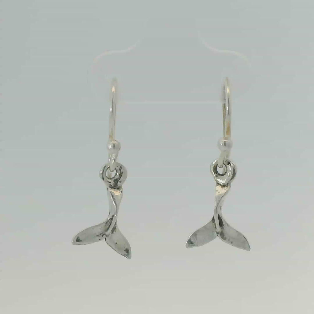 WHALE TAIL STERLING SILVER EARRINGS