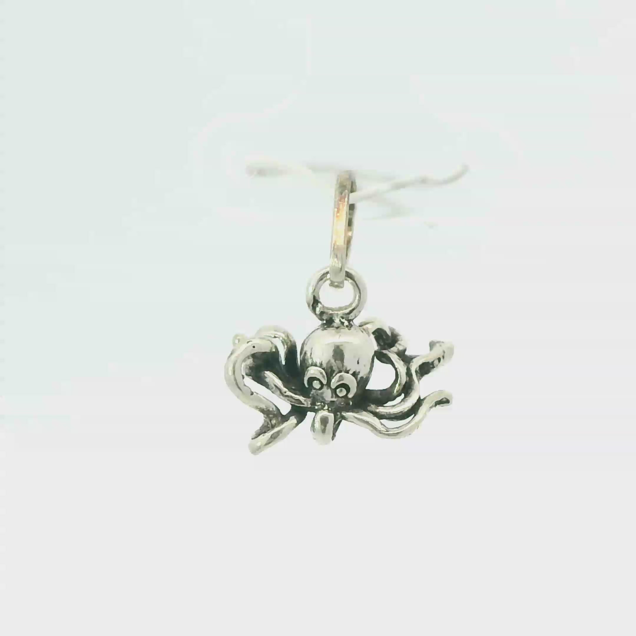 OCTOPUS STERLING SILVER PENDANT