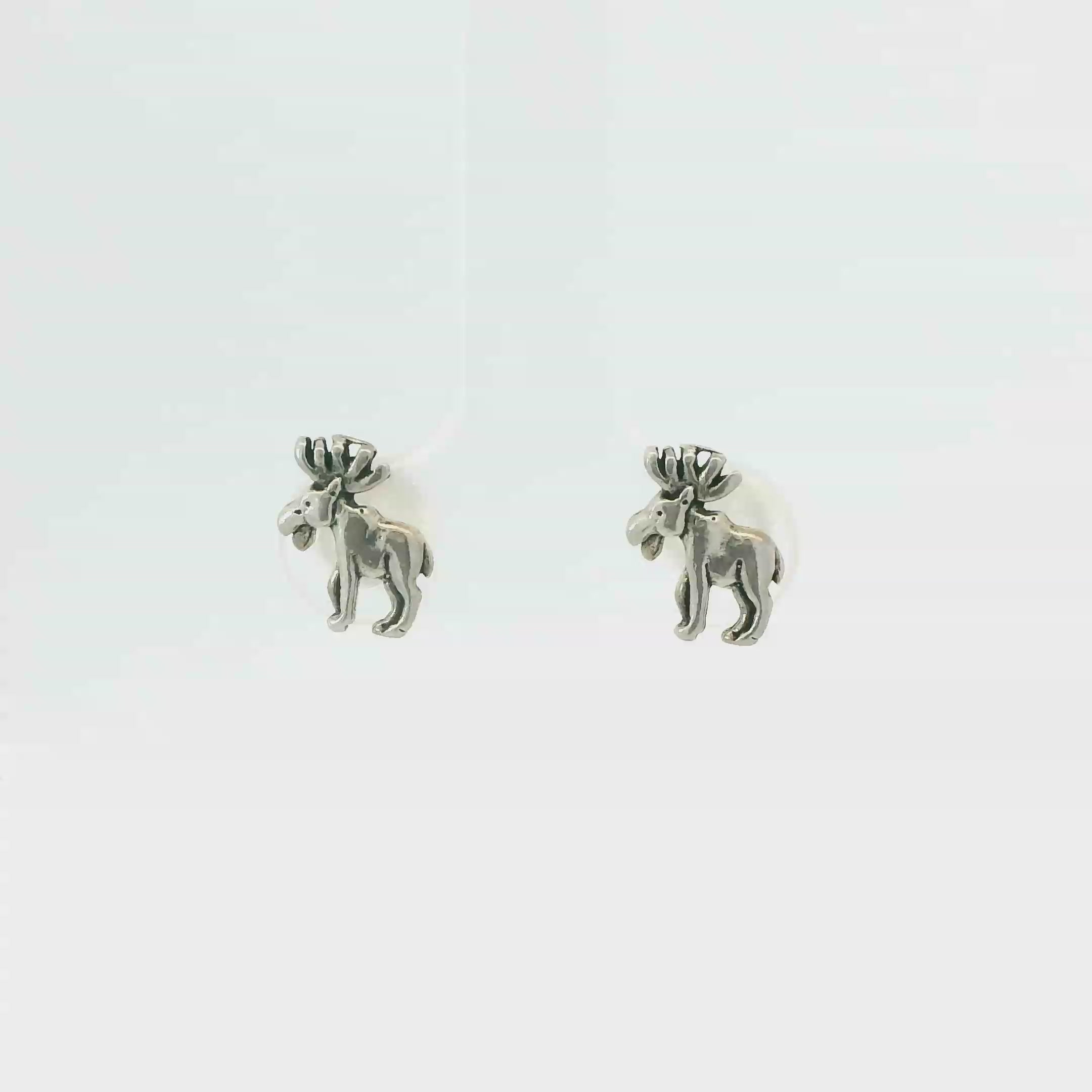 LITTLE MOOSE STERLING SILVER EARRINGS