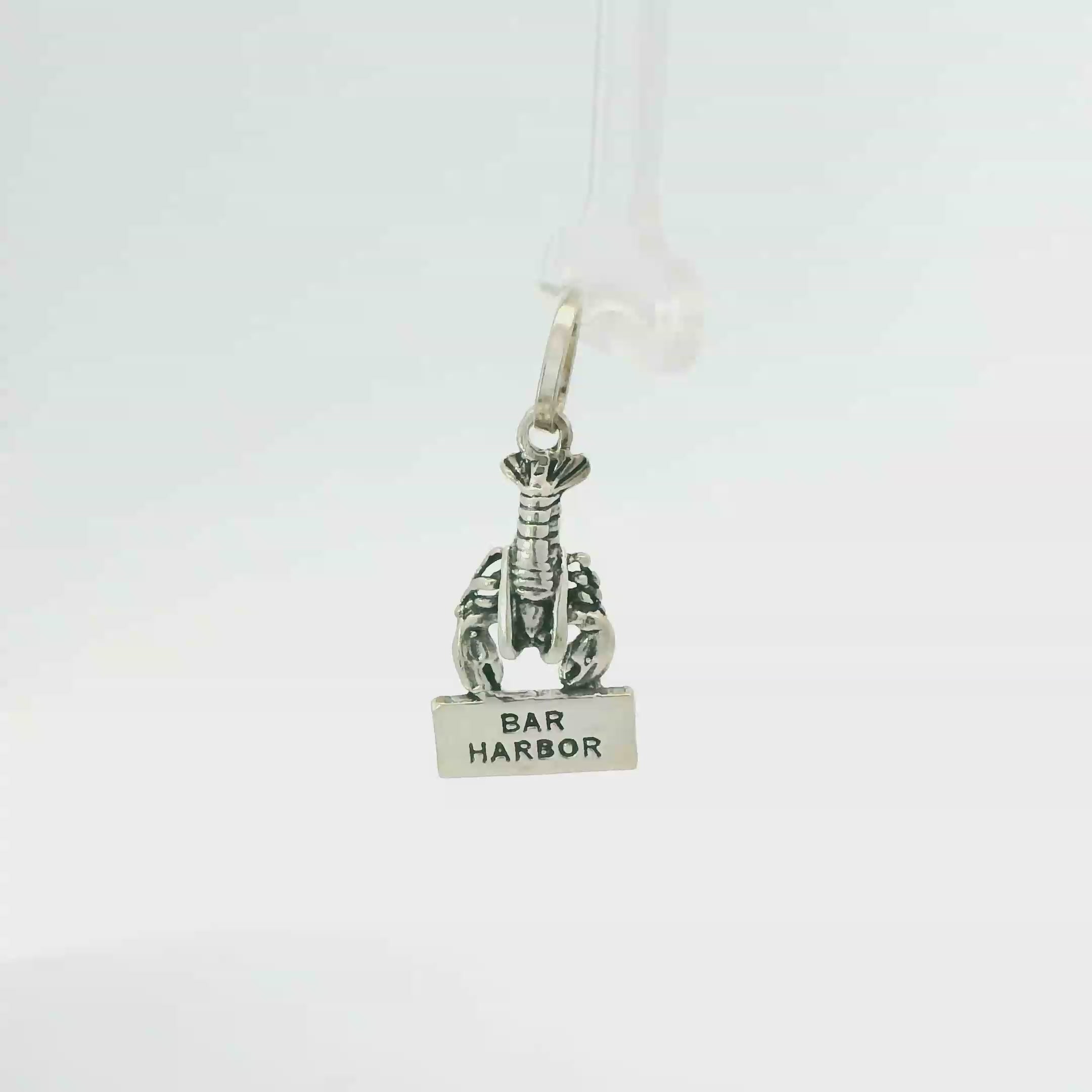 LOBSTER BAR HARBOR STERLING SILVER PENDANT