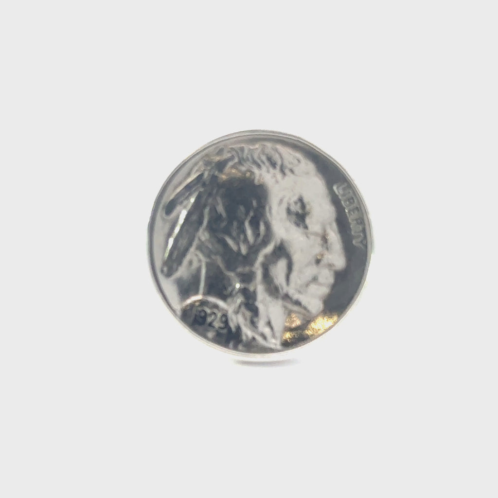 BUFFALO NICKEL STERLING SILVER RING