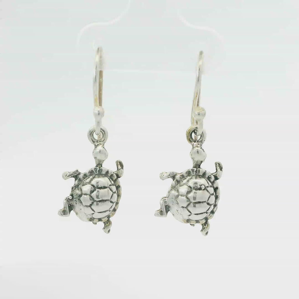 TURTLE STERLING SILVER EARRINGS