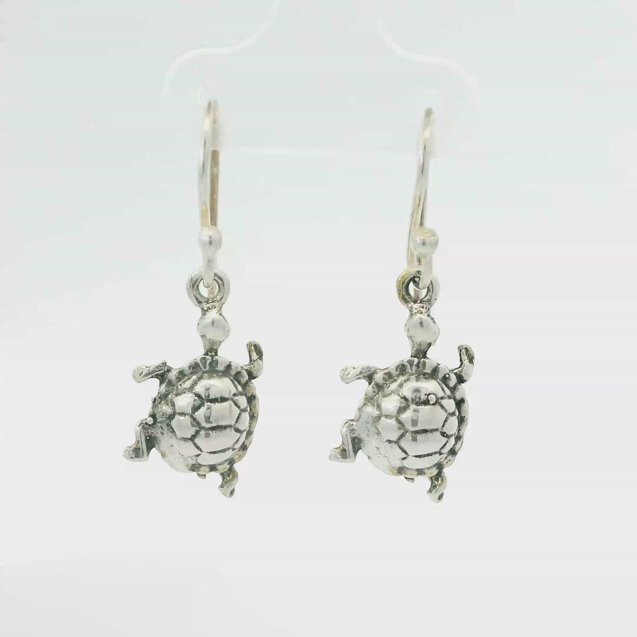 TURTLE STERLING SILVER EARRINGS