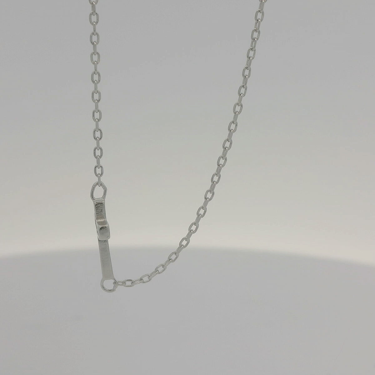 STERLING SILVER CZ CROSS BRACELET