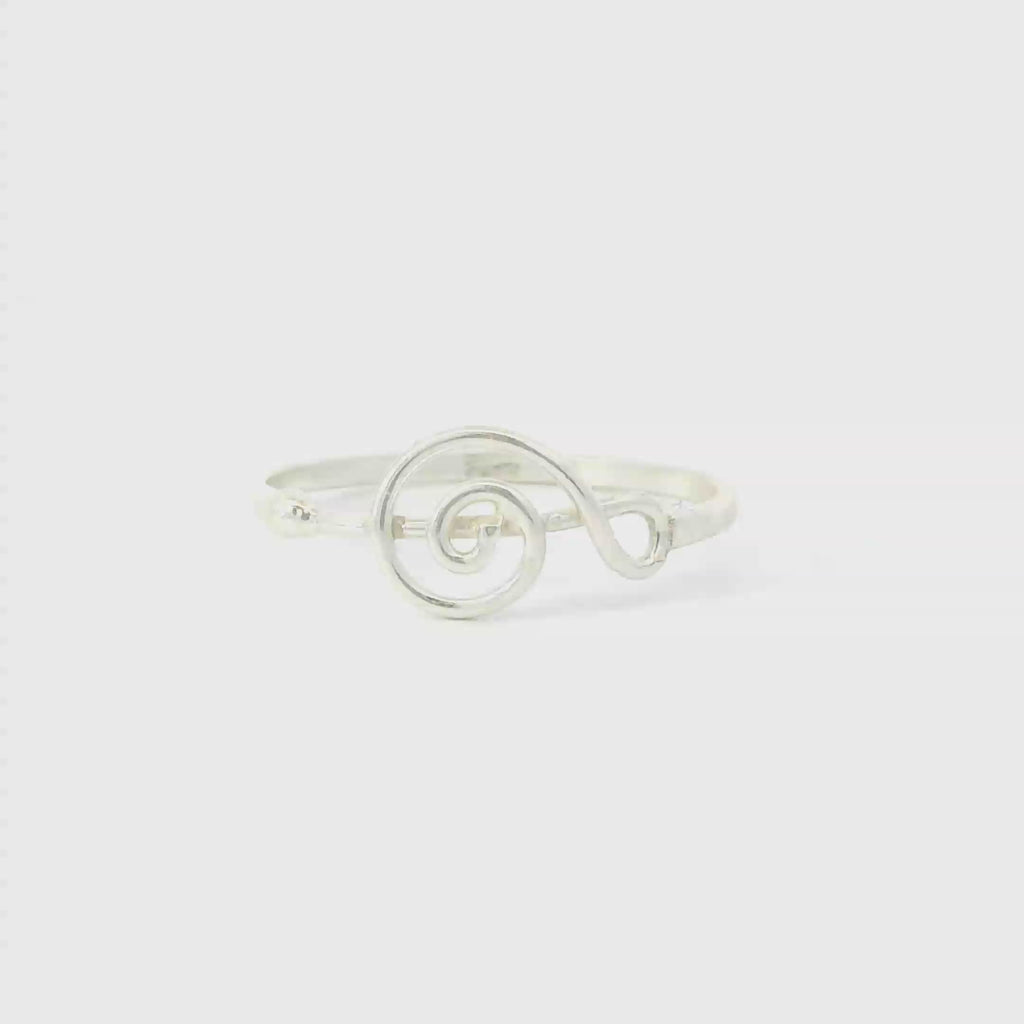Sterling silver ring (Musical note)