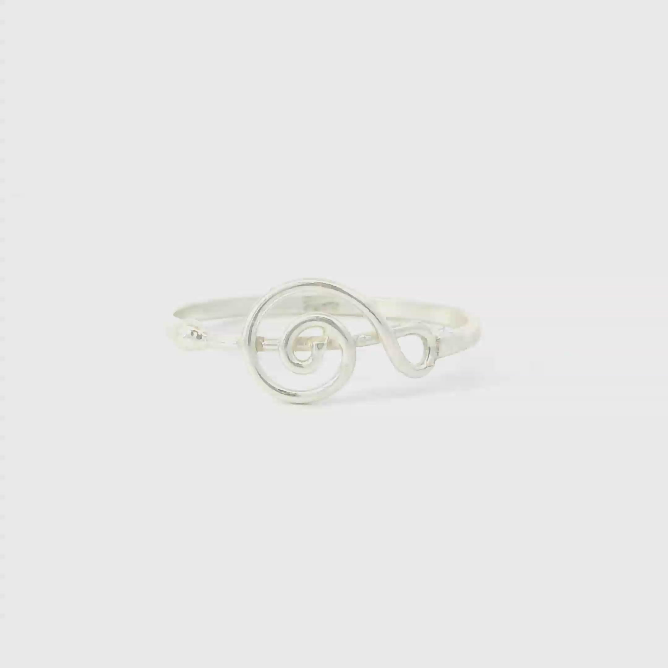 Sterling silver ring (Musical note)