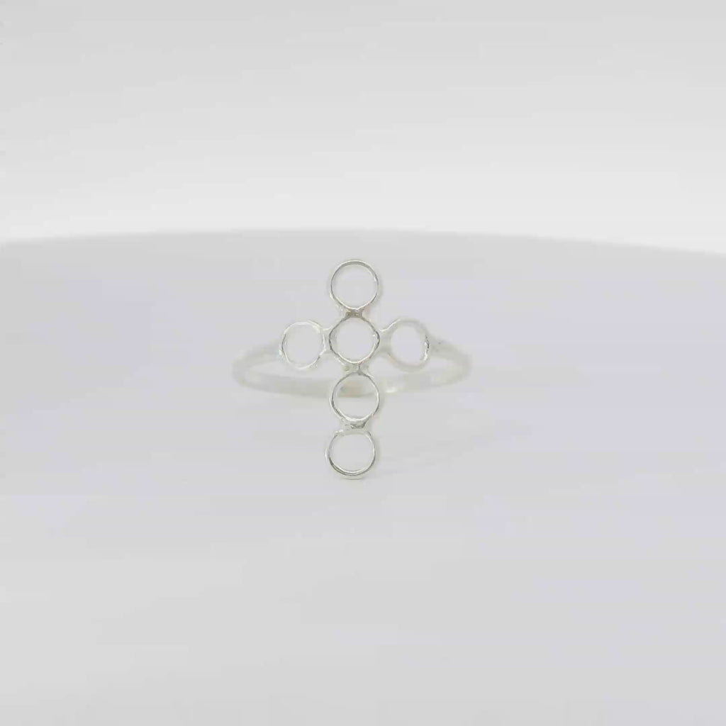 Cross Sterling Silver Ring