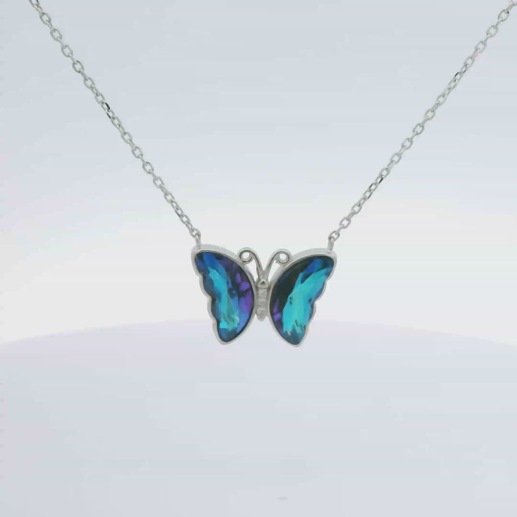 Cubic zirconia necklace (Butterfly)
