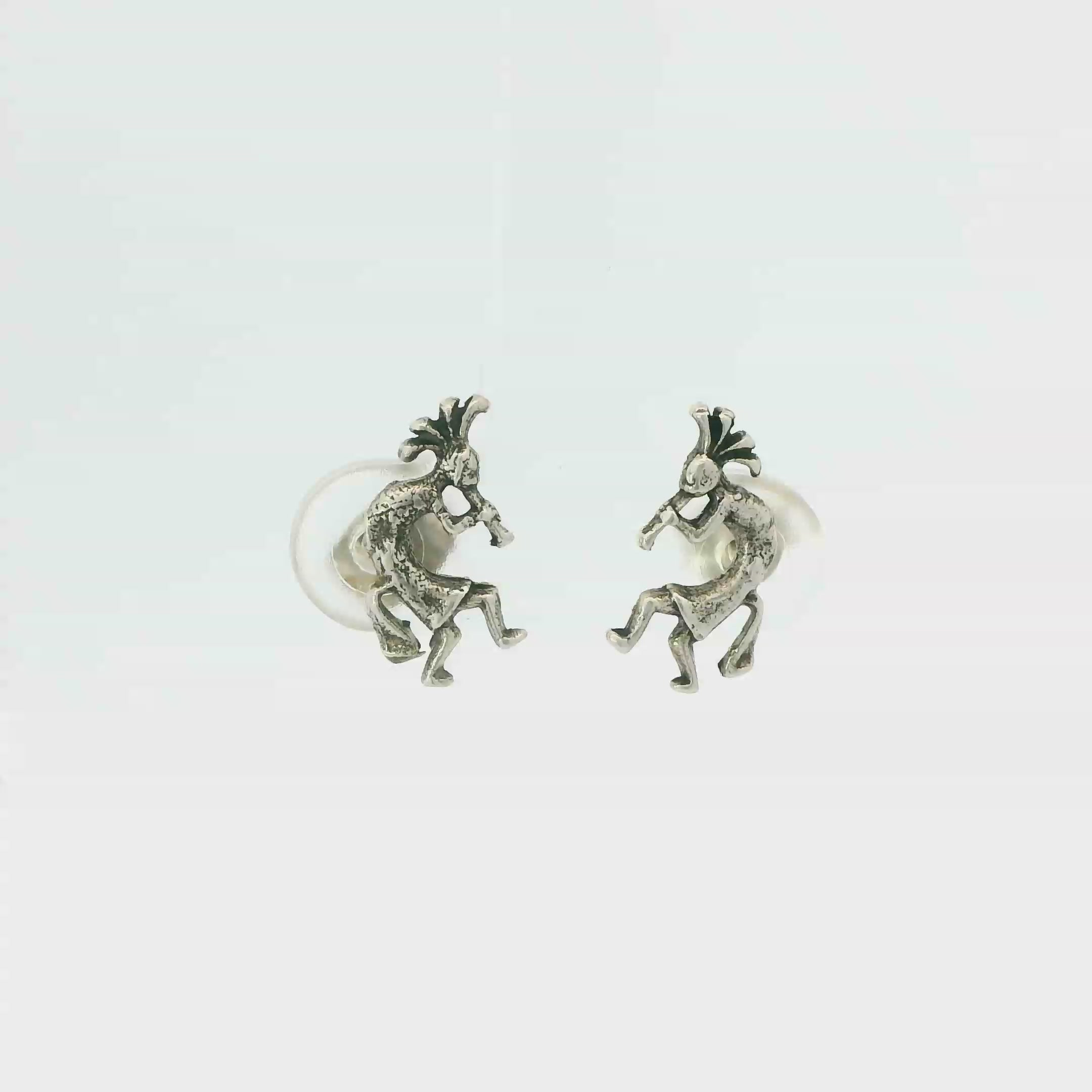 KOKOPELLI STERLING SILVER EARRINGS