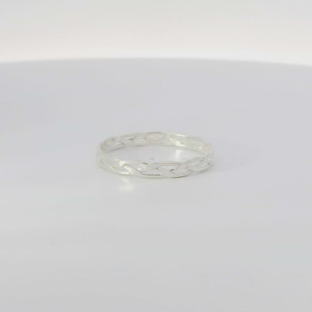 Sterling Silver braided ring