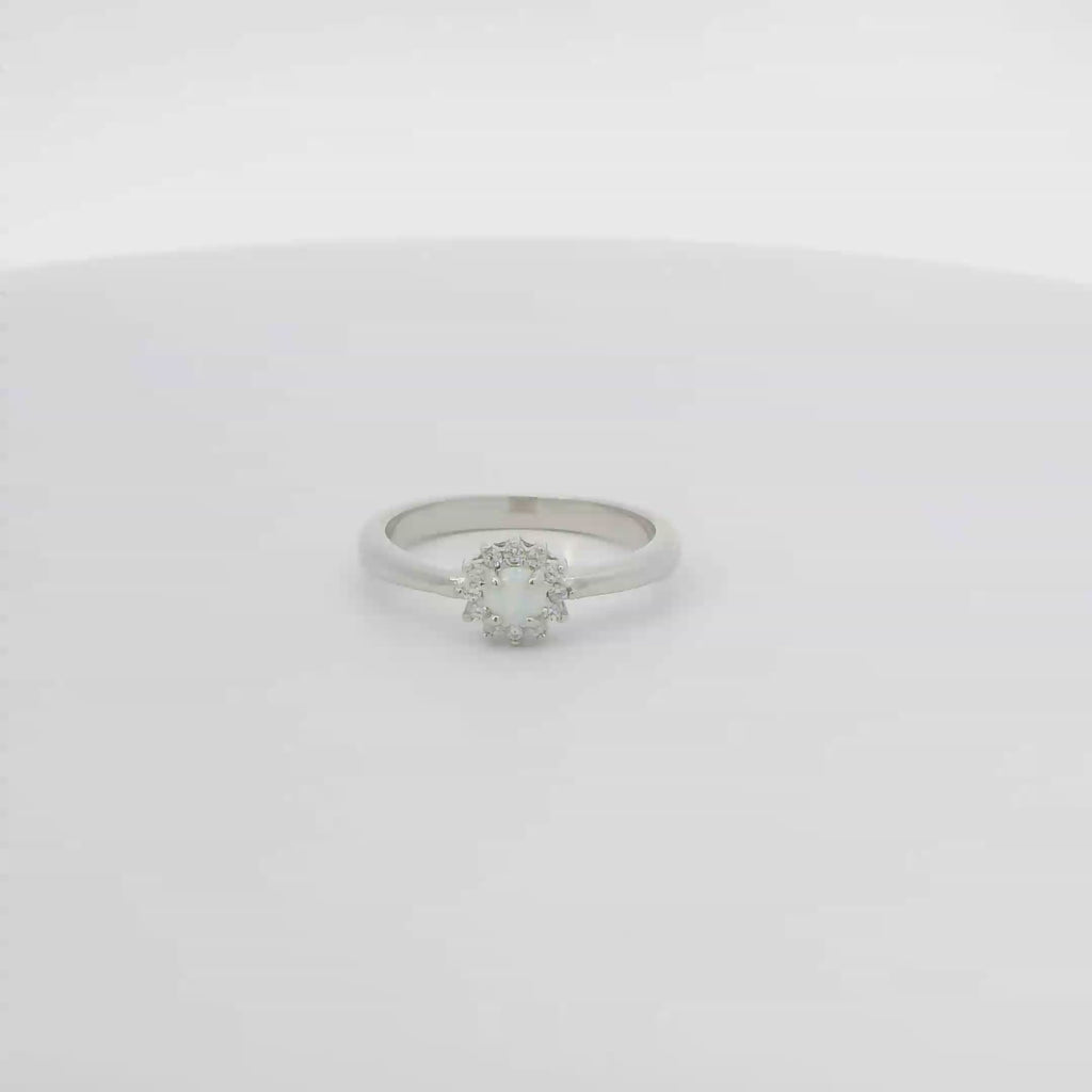 WHITE OPAL RING