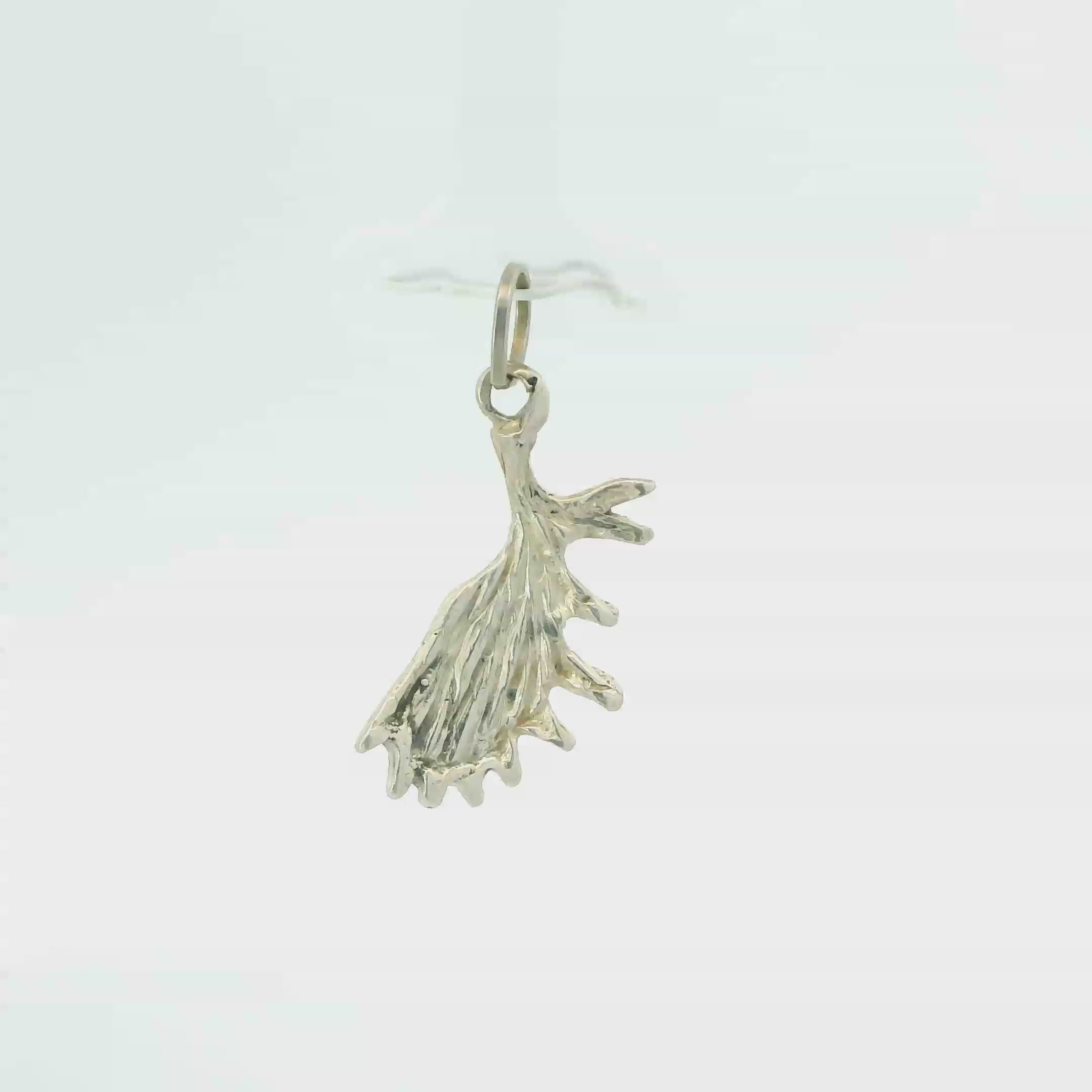 MOOSE PADDLE STERLING SILVER PENDANT