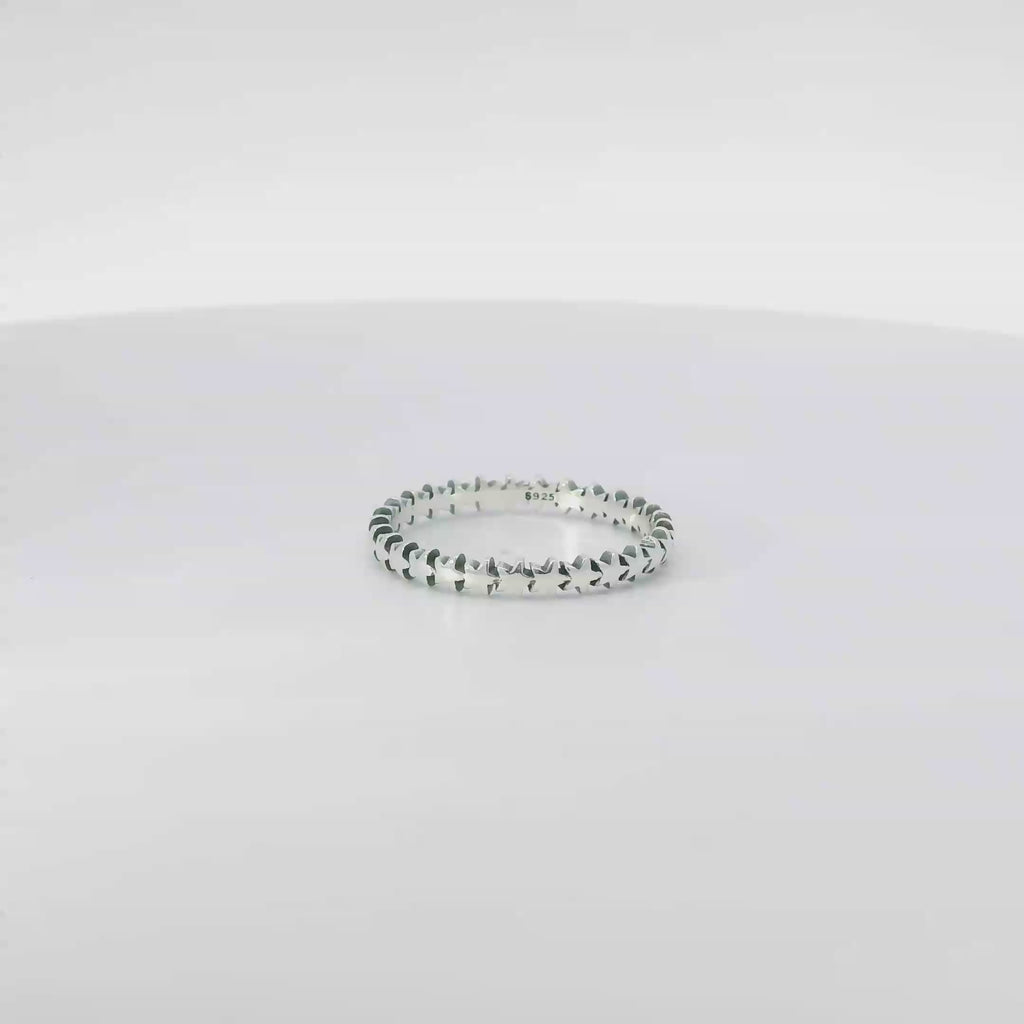 Sterling silver star ring