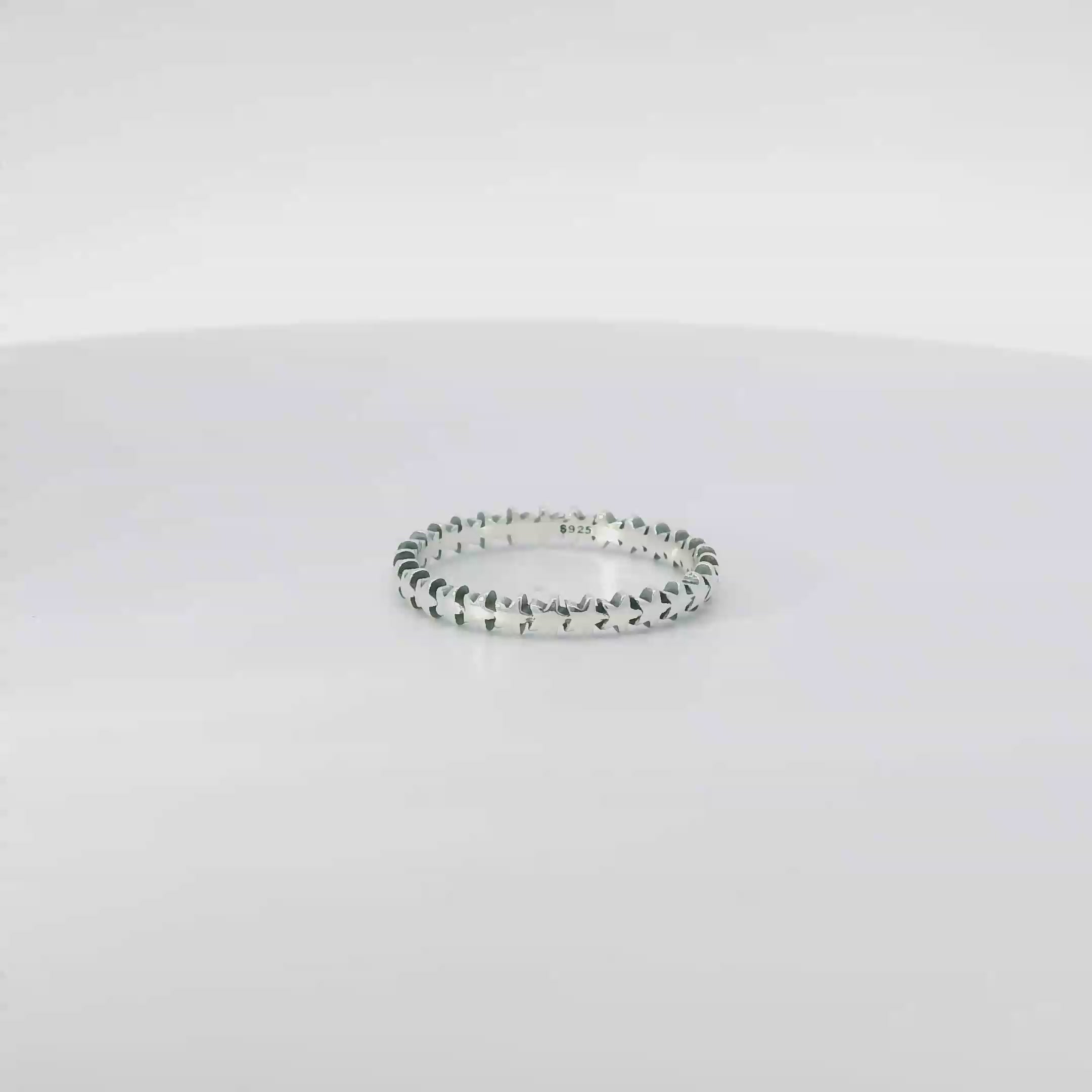 Sterling silver star ring