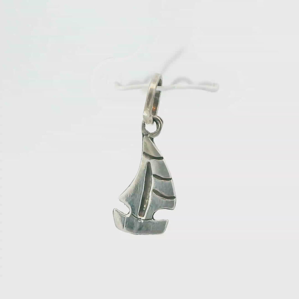 SAIL BOAT STERLING SILVER PENDANT