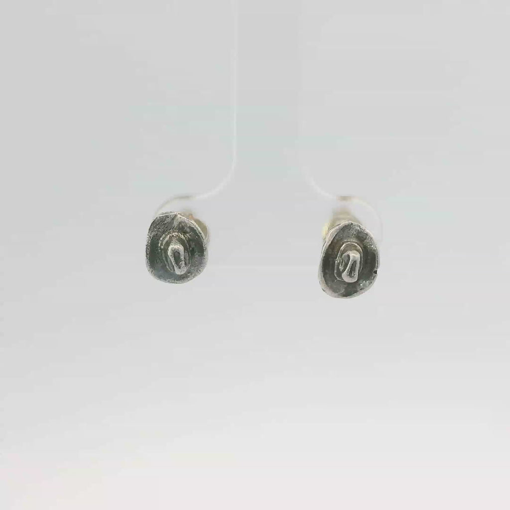 COWBOY HAT STERLING SILVER EARRINGS
