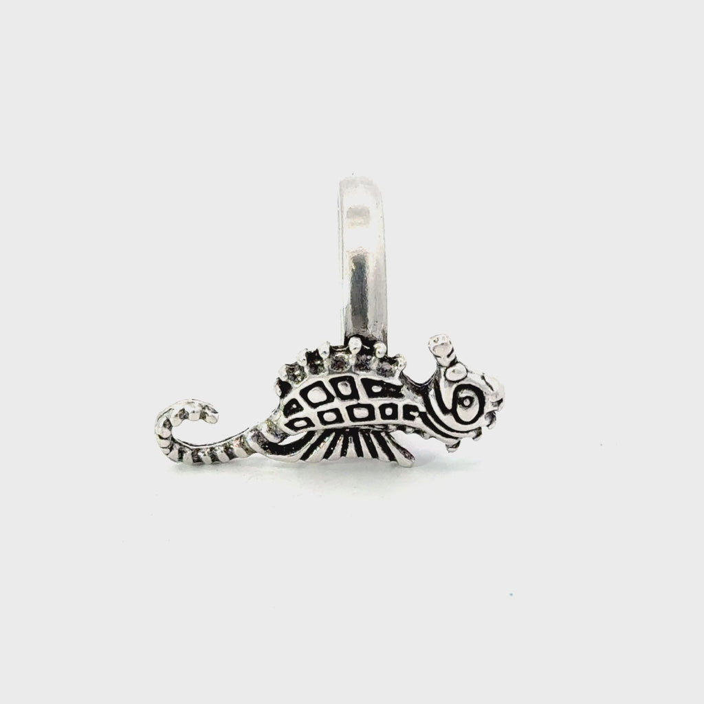 SEAHORSE STERLING SILVER RING