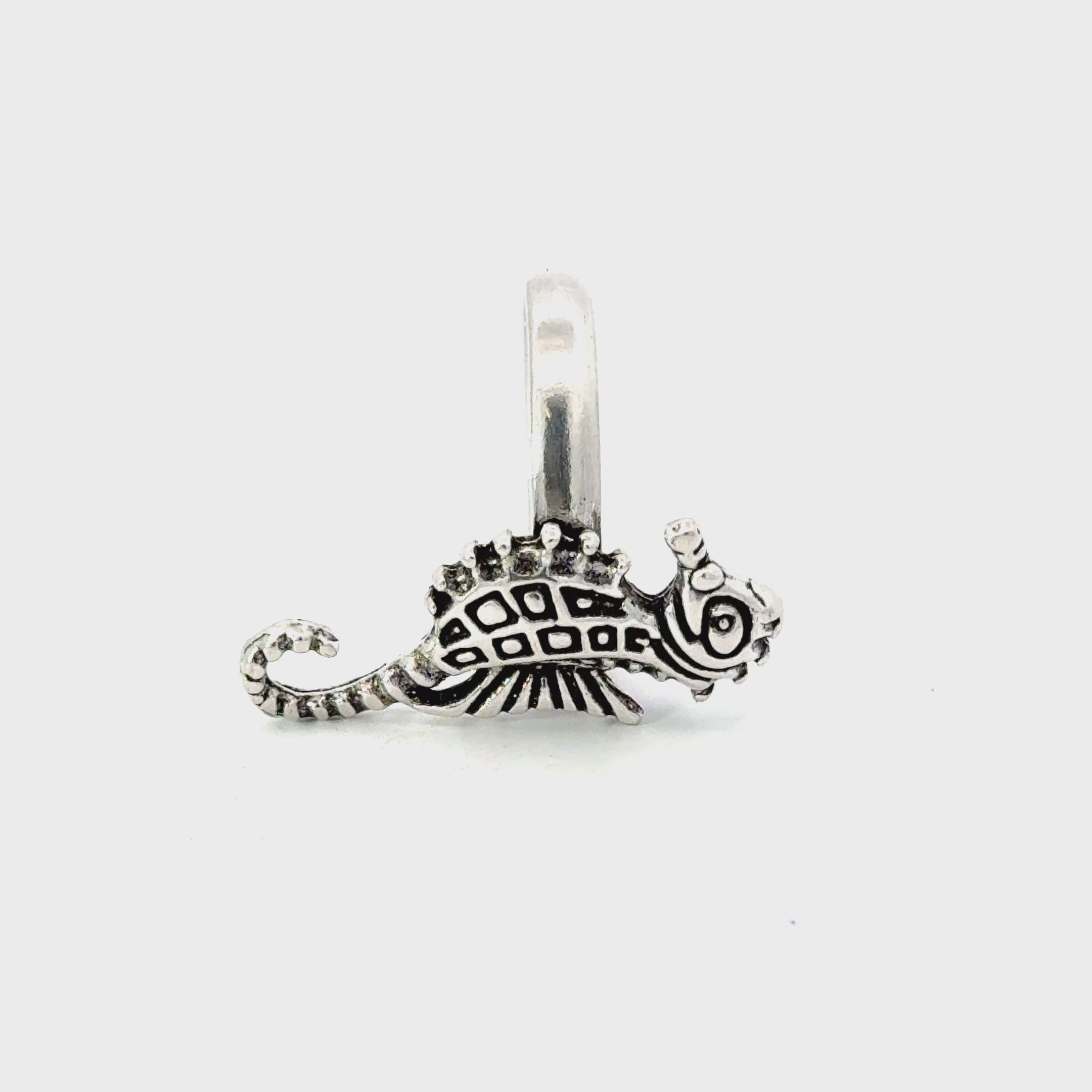 SEAHORSE STERLING SILVER RING