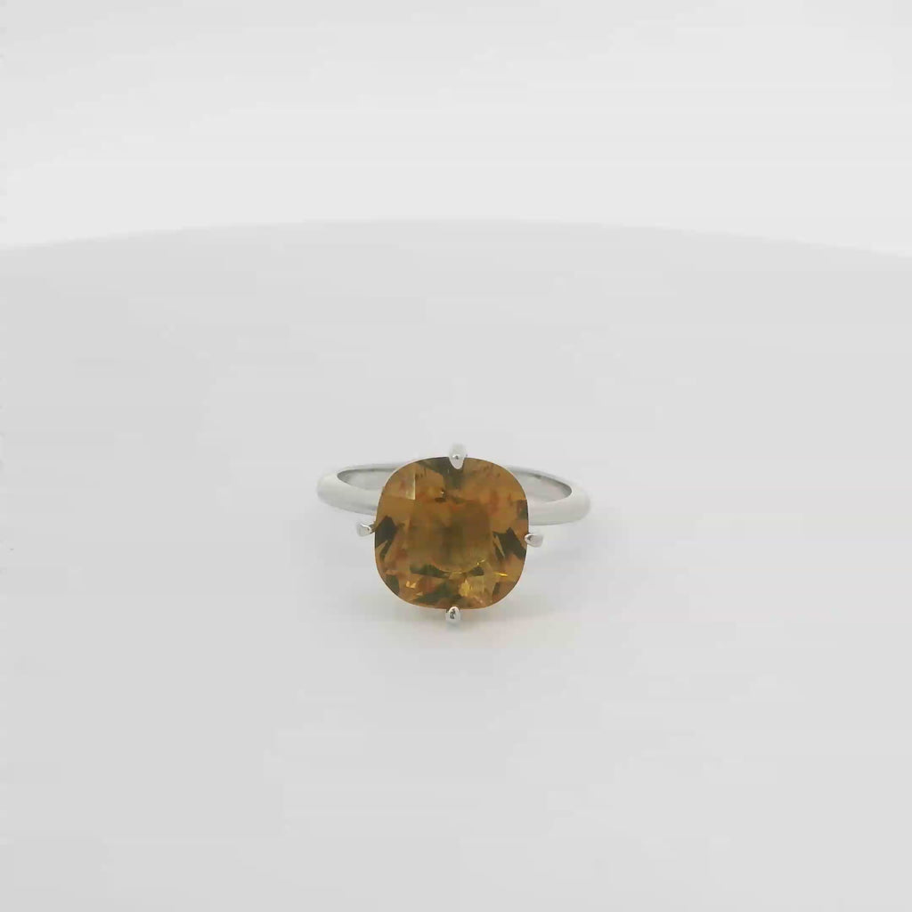 ZULTANITE COLOR CHANGING CZ RING, STERLING SILVER, (CUSHION SHAPE)