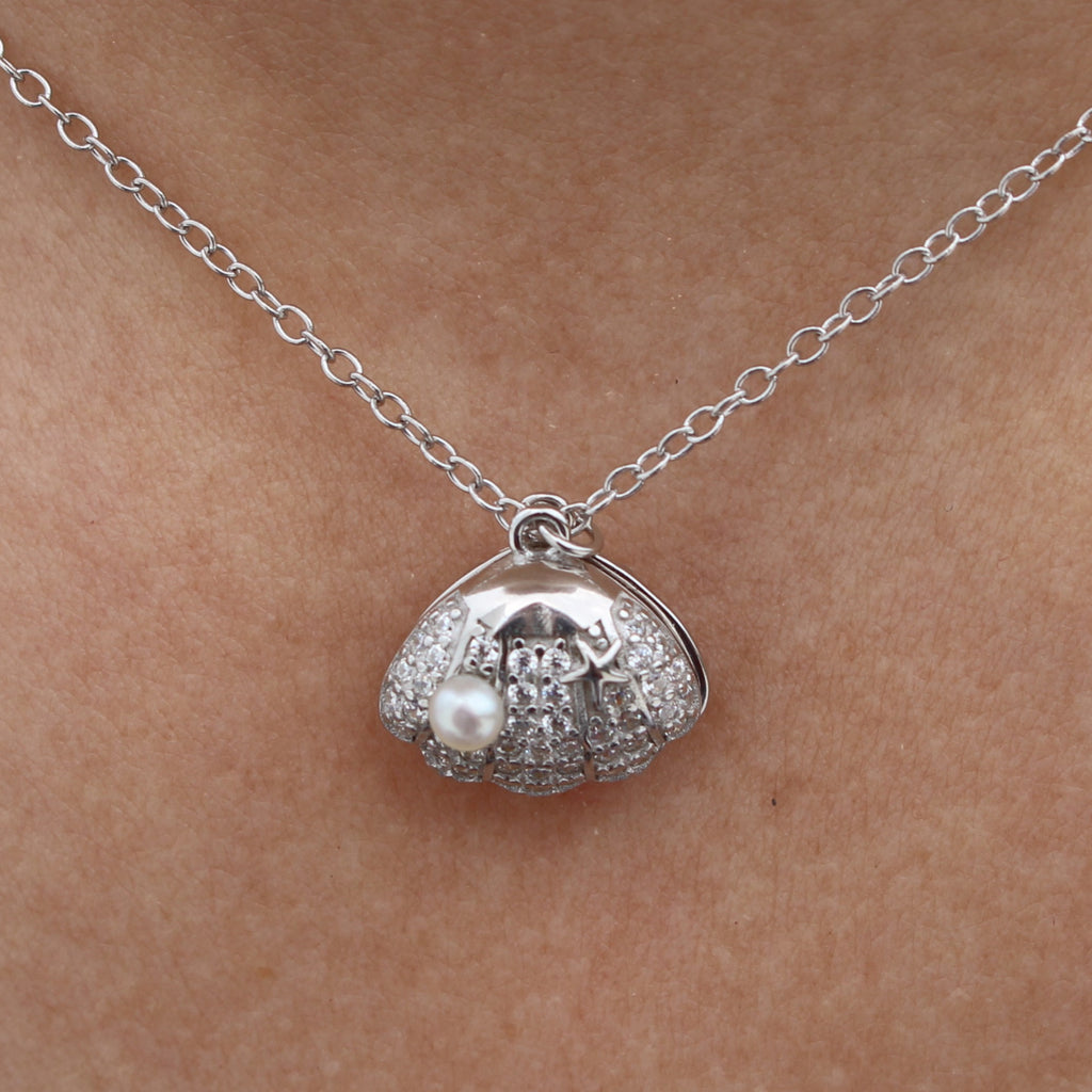 STERLING SILVER PEARL NECKLACE