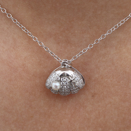 STERLING SILVER PEARL NECKLACE