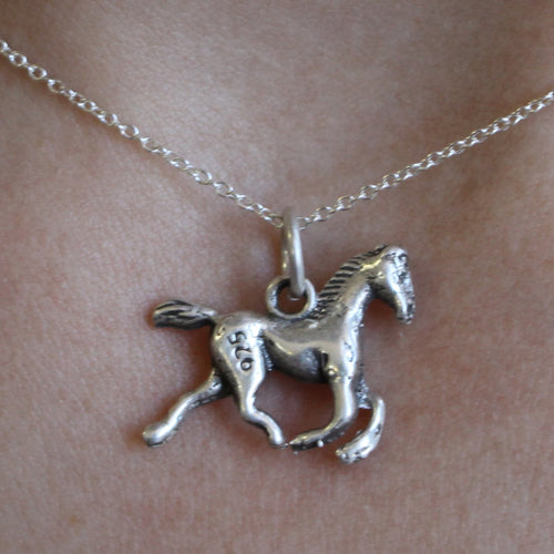 TINY HORSE STERLING SILVER PENDANT