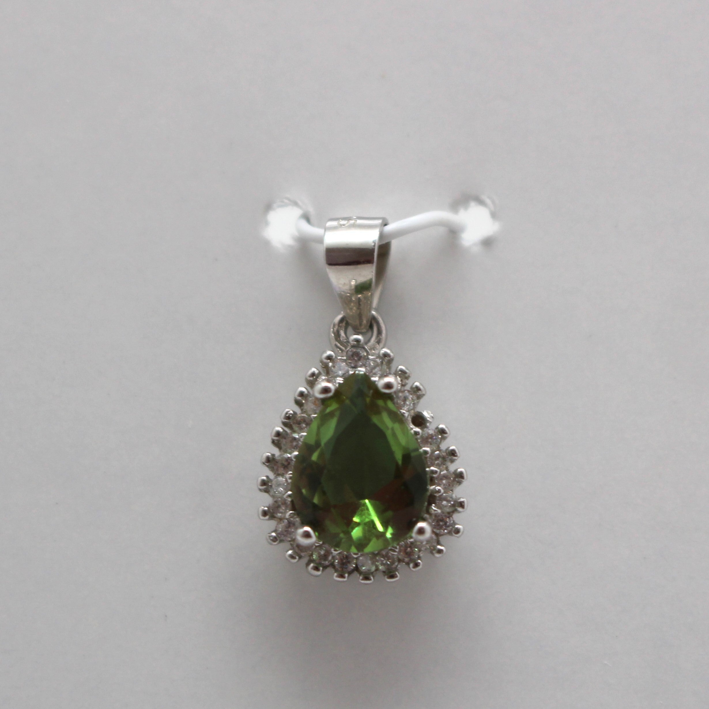 ZULTANITE PENDANT, CUBIC ZIRCONIA STERLING SILVER,T(OVAL PEAR)
