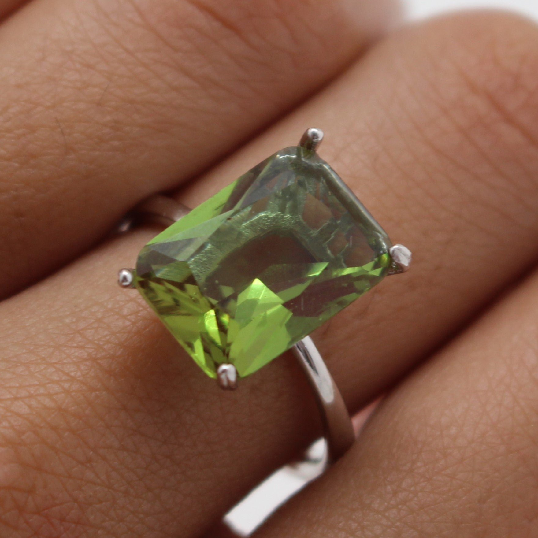 Emerald Gemstone 925 Sterling Silver Ring Handmade Women Jewelry Gift A-337  | eBay