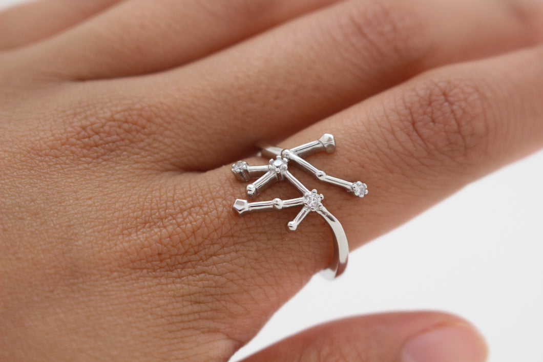 VIRGO ZODIAC CONSTELLATION RING